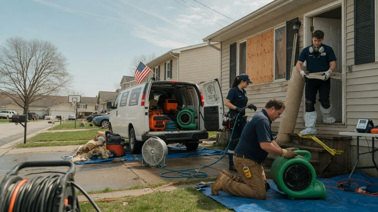 Water Damage Restoration in Columbus City, IA near me